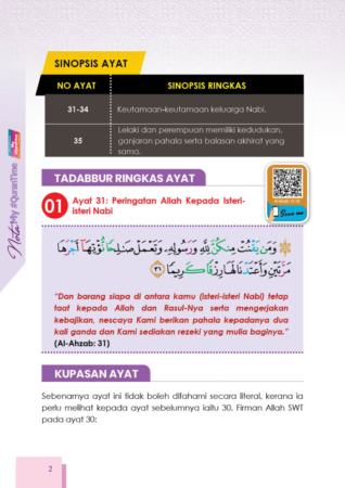 NOTA MY QURANTIME JUZ 22 NOTA MY QURANTIME JUZ 22